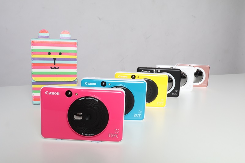 Canon Debuts iNSPiC C and iNSPiC S: Compact Instant Camera Printers with Built-In LED Ring Light and Selfie Mirror