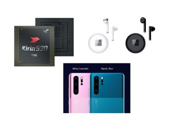 Huawei Unveils Kirin 990 (5G) SoC, FreeBuds 3 with Kirin A1, and New P30 Pro Design in Mystic Blue and Misty Lavender at IFA 2019